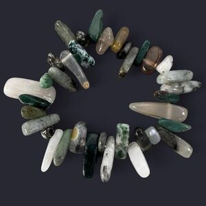 Mixed Crystal Sticks Bead Bracelet